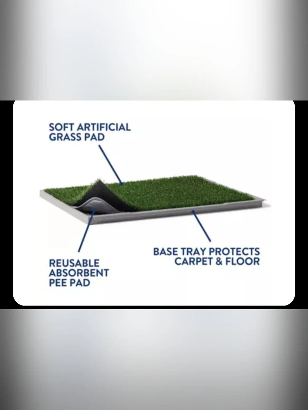 Top Paw Indoor Grass Potty Pad System